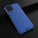 HONEYCOMB CASE ARMOR COVER WITH TPU BUMPER FOR SAMSUNG GALAXY A22 4G BLUE