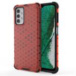 HONEYCOMB CASE ARMOR COVER WITH TPU BUMPER FOR SAMSUNG GALAXY A32 5G RED