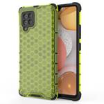 HONEYCOMB CASE ARMOR COVER WITH TPU BUMPER FOR SAMSUNG GALAXY A42 5G GREEN