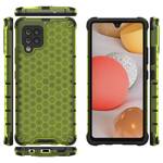 HONEYCOMB CASE ARMOR COVER WITH TPU BUMPER FOR SAMSUNG GALAXY A42 5G GREEN