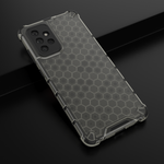 HONEYCOMB CASE ARMOR COVER WITH TPU BUMPER FOR SAMSUNG GALAXY A72 4G BLACK