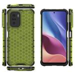 HONEYCOMB CASE ARMOR COVER WITH TPU BUMPER FOR XIAOMI REDMI K40 PRO+ / K40 PRO / K40 / POCO F3 GREEN