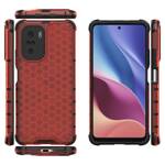 HONEYCOMB CASE ARMOR COVER WITH TPU BUMPER FOR XIAOMI REDMI K40 PRO+ / K40 PRO / K40 / POCO F3 RED