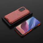 HONEYCOMB CASE ARMOR COVER WITH TPU BUMPER FOR XIAOMI REDMI K40 PRO+ / K40 PRO / K40 / POCO F3 RED