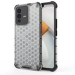 HONEYCOMB CASE ARMORED COVER WITH A GEL FRAME FOR VIVO V23 5G TRANSPARENT