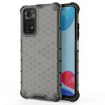 HONEYCOMB CASE ARMORED COVER WITH A GEL FRAME FOR XIAOMI REDMI NOTE 11S / NOTE 11 BLACK