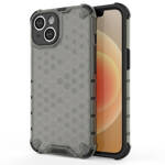 HONEYCOMB CASE FOR IPHONE 14 ARMORED HYBRID COVER BLACK