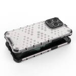 HONEYCOMB CASE FOR IPHONE 14 PRO ARMORED HYBRID COVER TRANSPARENT