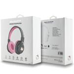 Hello Kitty słuchawki nauszne Bluetooth HKBH9KHLMP różowe/pink Metal Logo