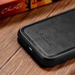 ICARER LEATHER OIL WAX GENUINE LEATHER CASE FOR IPHONE 14 PLUS (MAGSAFE COMPATIBLE) BLACK (WMI14220719-BK)