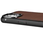 ICARER LEATHER OIL WAX GENUINE LEATHER CASE FOR IPHONE 14 PRO (MAGSAFE COMPATIBLE) BROWN (WMI14220718-BN)