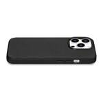 ICARER LITCHI PREMIUM LEATHER CASE IPHONE 14 PRO MAGNETIC LEATHER CASE WITH MAGSAFE BLACK (WMI14220710-BK)