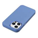 ICARER LITCHI PREMIUM LEATHER CASE IPHONE 14 PRO MAX MAGNETIC LEATHER CASE WITH MAGSAFE LIGHT BLUE (WMI14220712-LB)