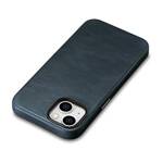 ICARER OIL WAX PREMIUM LEATHER CASE IPHONE 14 MAGNETIC LEATHER CASE WITH MAGSAFE DARK BLUE (WMI14220701-BU)