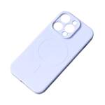 IPHONE 14 PRO MAX SILICONE MAGNETIC CASE MAGSAFE - LIGHT BLUE