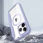 IPHONE 15 PRO MAGNETIC MAGSAFE FLIP CASE DUX DUCIS SKIN X PRO - PURPLE