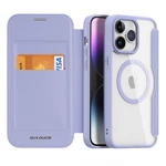 IPHONE 15 PRO MAGNETIC MAGSAFE FLIP CASE DUX DUCIS SKIN X PRO - PURPLE