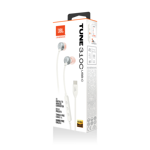 JBL Tune 310C White Wired Headphones