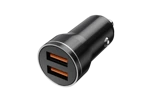 JELLICO car charger F2S 3.1A 18W 2xUSB Black