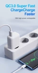 JELLICO wall charger A77 22,5W 1xUSB QC3.0 + cable Lightning White