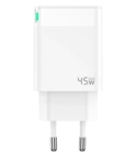 JELLICO wall charger C105 GaN PD 45W 1xUSB-C White