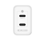 JELLICO wall charger C106 GaN PD 45W 2xUSB-C White