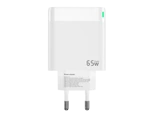 JELLICO wall charger C79 GaN PD 65W 2xUSB-C + 1xUSB QC3.0 White