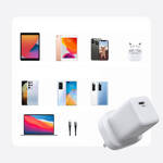 JOYROOM WALL TRAVEL CHARGER USB TYPE C / USB 30W POWER DELIVERY QUICK CHARGE 4,5A (UK PLUG) WHITE (L-QP303)