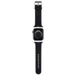 KARL LAGERFELD BELT KLWLSLKCNK APPLE WATCH 42/44/45/49MM BLACK/BLACK STRAP 3D RUBBER KARL & CHOUPETTE HEADS