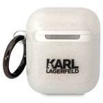 KARL LAGERFELD KLA2HNKCTGT AIRPODS 1/2 COVER TRANSPARENT GLITTER KARL & CHUPETTE