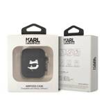 KARL LAGERFELD KLA2RUNCHK AIRPODS 1/2 COVER BLACK/BLACK SILICONE CHUPETTE HEAD 3D