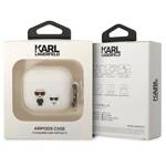 KARL LAGERFELD KLACA3SILKCW AIRPODS 3 COVER WHITE/WHITE SILICONE KARL & CHUPETTE