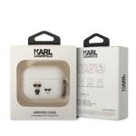 KARL LAGERFELD KLACAPSILKW AIRPODS PRO COVER WHITE/WHITE SILICONE KARL & CHUPETTE