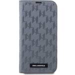 KARL LAGERFELD KLBKP14SSAKLHPG IPHONE 14/15/13 6.1 "BOOKCASE SILVER / SILVER SAFFIANO MONOGRAM