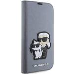 KARL LAGERFELD KLBKP14XSANKCPG IPHONE 14 PRO MAX 6.7 "BOOKCASE SILVER/SILVER SAFFIANO KARL & CHUPETTE