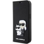 KARL LAGERFELD KLBKP14XSANKCPK IPHONE 14 PRO MAX 6.7 "BOOKCASE BLACK/BLACK SAFFIANO KARL & CHUPETTE