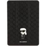 KARL LAGERFELD KLFC10SAKHPKK IPAD 10.2 "FOLIO MAGNET ALLOVER COVER CZARNY/BLACK SAFFIANO IKONIK MONOGRAM