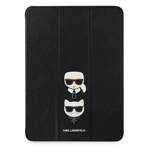 KARL LAGERFELD KLFC11OKCK IPAD 11 "PRO 2021 BOOK COVER CZARNY/BLACK SAFFIANO KARL & CHUPETTE