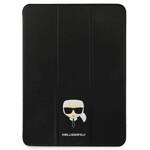 KARL LAGERFELD KLFC12OKHK IPAD 12.9 "PRO 2021 BOOK COVER CZARNY/BLACK SAFFIANO KARL HEAD