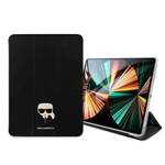 KARL LAGERFELD KLFC12OKHK IPAD 12.9 "PRO 2021 BOOK COVER CZARNY/BLACK SAFFIANO KARL HEAD