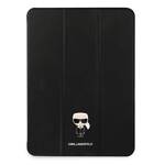 KARL LAGERFELD KLFC12OKMK IPAD 12.9 "PRO 2021 BOOK COVER CZARNY/BLACK SAFFIANO KARL ICONIC