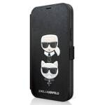 KARL LAGERFELD KLFLBKP12SSAKICKCBK IPHONE 12 MINI 5.4 "BLACK/BLACK BOOK SAFFIANO KARL & CHUPETTE