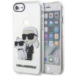 KARL LAGERFELD KLHCI8HNKCTGT IPHONE 7/8/ SE 2020/ SE 2022 TRANSPARENT HARDCASE GLITER KARL & CHUPETTE