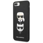 KARL LAGERFELD KLHCI8LSAKICKCBK IPHONE 7 PLUS / 8 PLUS CZARNY / BLACK HARDCASE SAFFIANO KARL & CHUPETTE HEAD