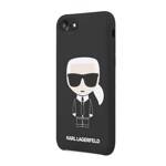 KARL LAGERFELD KLHCI8SLFKBK IPHONE 7/8 SE 2020/SE 2022 HARDCASE CZARNY/BLACK SILICONE ICONIC