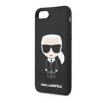 KARL LAGERFELD KLHCI8SLFKBK IPHONE 7/8 SE 2020/SE 2022 HARDCASE CZARNY/BLACK SILICONE ICONIC