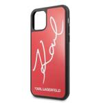 KARL LAGERFELD KLHCN58DLKSRE IPHONE 11 PRO RED/RED HARD CASE SIGNATURE GLITTER