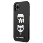 KARL LAGERFELD KLHCN58SAKICKBK IPHONE 11 PRO 5.8 "BLACK/BLACK HARDCASE SAFFIANO KARL & CHOUPETTE HEAD