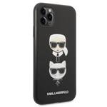 KARL LAGERFELD KLHCN58SAKICKBK IPHONE 11 PRO 5.8 "BLACK/BLACK HARDCASE SAFFIANO KARL & CHOUPETTE HEAD