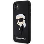 KARL LAGERFELD KLHCN613DRKINK IPHONE 11 / XR 6.1 "CZARNY / BLACK HARDCASE RUBBER IKONIK 3D